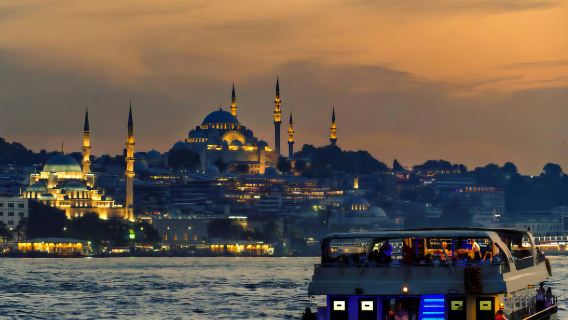 Istanbul Bosphorus Dinner Cruise with Night Views & Turkish Show / Sunset Cruise