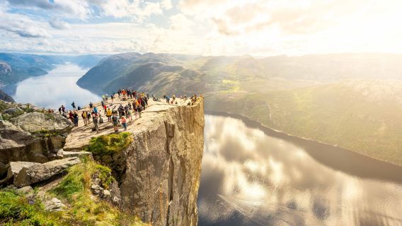 From Stavanger: Preikestolen Guided Hike with Pickup