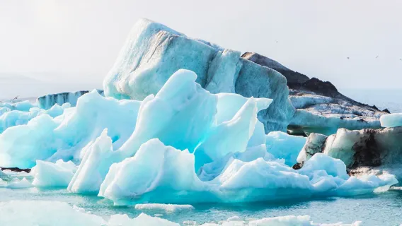 Tour di un giorno in gruppo con guida cinese/inglese al Lago Glaciale Jökulsárlón + Spiaggia dei Diamanti + Villaggio di Vík con transfer opzionale