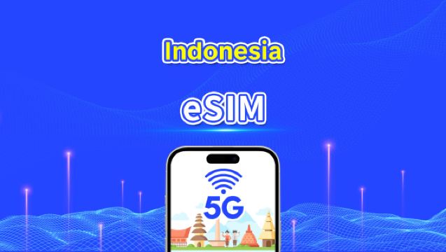 Indonesia eSIM | Nopea nettiyhteys | 5G/4G | Päiväpaketti/datapaketti | Kalenteripäivä | 1–30 päivää | QR-koodi