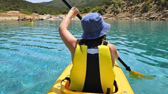 Chia: kayak tour to Tuerredda with snorkeling