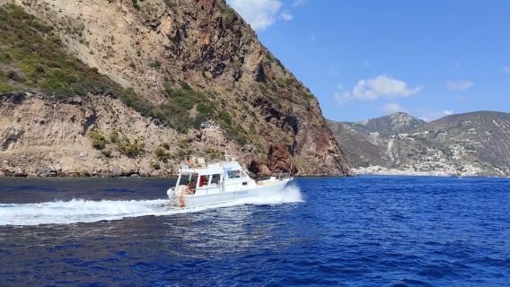 Da Lipari: tour e snorkeling Salina-Lipari (piccolo gruppo)