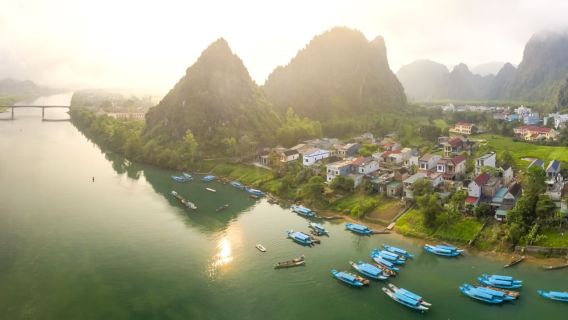 From Hue: Paradise Cave and Dark Cave Day Tour