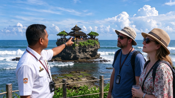 2-hour tour of Tanah Lot in Bali | Explore the sea temple and listen to the guide explain millennia-old myths (sunset included)
