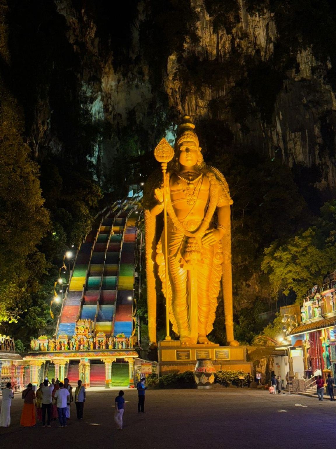 Batu-Höhlen bei Nacht Tour mit indischem Menü-Dinner - Private Option