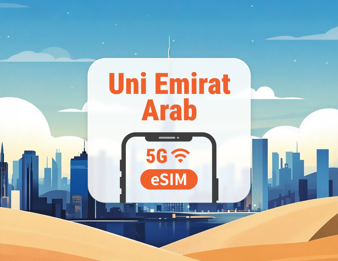 Uni Emirat Arab 5G eSIM | Dubai, Abu Dhabi | ChatGPT | 1–30 Hari | Kode QR Instan