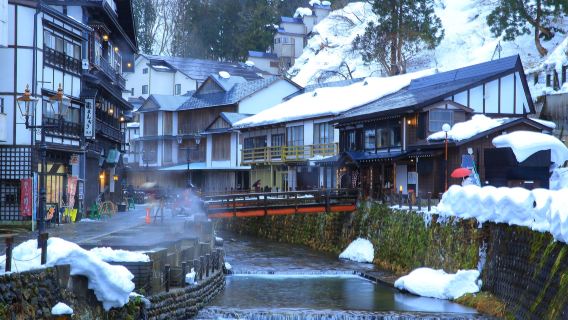 東北一日遊｜銀山溫泉・藏王樹冰雪景｜仙台站出發 (中英導覽)