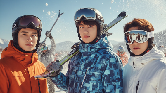 [Official Partnership] Korea Daemyung SONO Vivaldi Beginner Ski Package with Ski Wear and Goggles