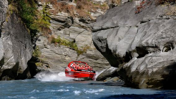 New Zealand Queenstown Shotover River speedboating (canyon waterway wonder + 360° drift)