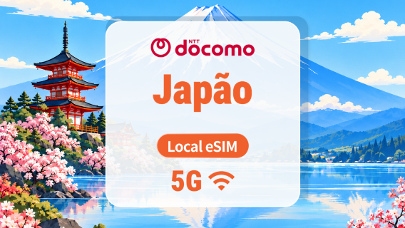 Japão DOCOMO 5G eSIM | IP Local • Todas as IAs & TikTok | 1–30 Dias | Código QR