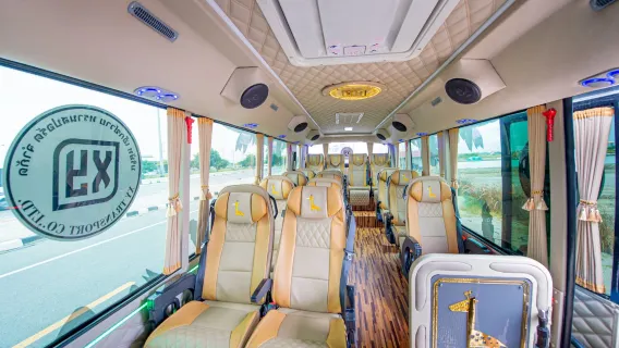 "Qianxun" Bus de luxe [Grandes fenêtres panoramiques/Espace spacieux/Wi-Fi à bord/Cuisine raffinée/Réfrigérateur de boissons/Sièges classe affaires/Boissons illimitées]