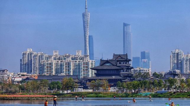 廣東廣州海珠湖槳板/皮划艇體驗【1小時體驗線/3小時環湖線+水上探索海珠湖】