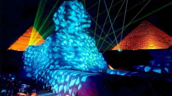 Cairo: Persembahan Cahaya dan Suara di Piramid Giza dengan pemindahan hotel