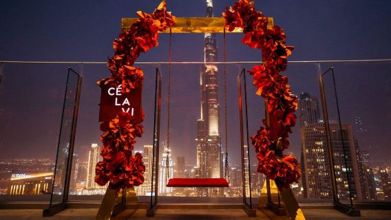 Bữa tối gói ẩm thực châu Á "Đây chính là cuộc sống" tại nhà hàng CÉ LA VI Dubai bao gồm đồ uống chọn lọc và ngắm cảnh đẹp Burj Khalifa