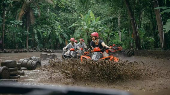 Legendäre Barong-Höhlen-ATV-Tour mit Mittagessen in Sukawati, Bali
