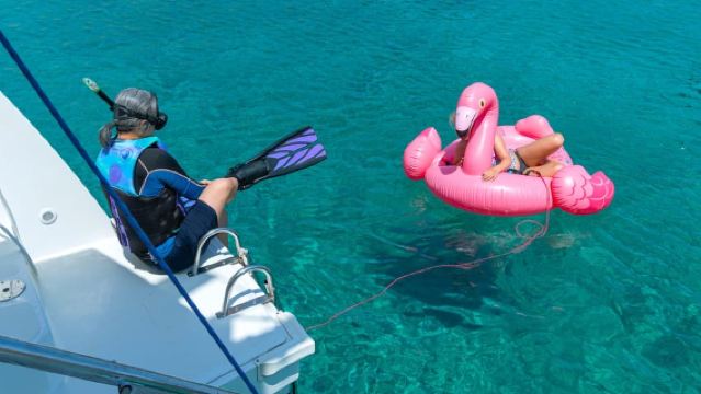 Ayia Napa: Sunset Catamaran Cruise with Snacks & Drinks