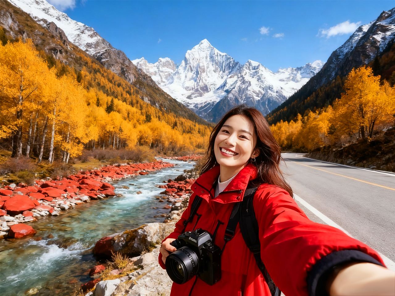 A round-trip one-day tour to Shuangqiao Valley and Siguniang Mountain from Chengdu for sightseeing