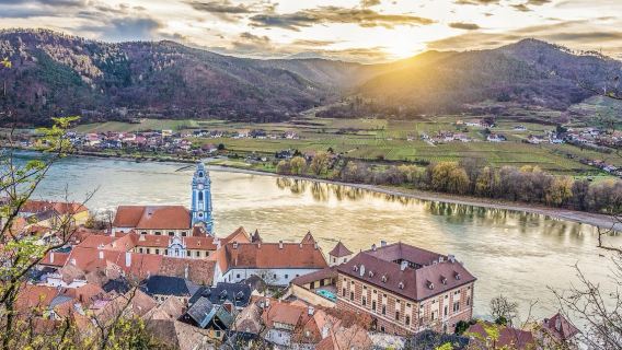Vienna Departure | Wachau Cultural Landscape Snow Scenery + Melk Abbey Private Charter Day Tour