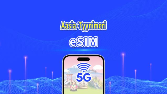Aasian ja Tyynenmeren alueen useiden maiden eSIM | 5G/4G | nopea data | päiväpaketti/datapaketti | 24 tuntia | 1-30 päivää | QR-koodi