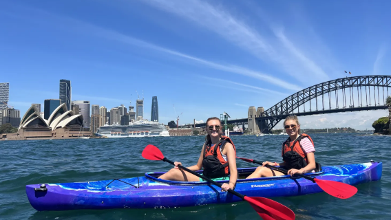 Kayaking for 2 hours [Sydney city kayaking experience to watch sunset/sunrise + optional single/double kayaking]