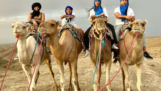 Marrakesch Agafay-Wüste Kamelritt, Abendessen & Feuer-Show mit Transfer