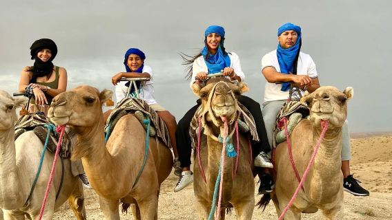 Marrakech Agafay Desert Camel Ride Dinner & Fire Show with Transfer