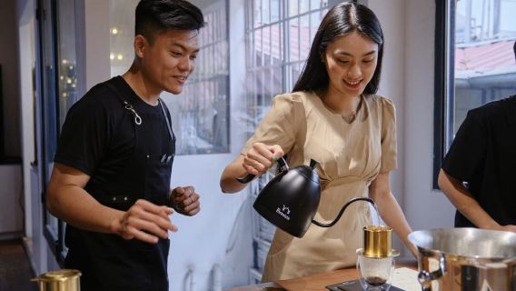 Ho Chi Minh Vietnamese coffee workshop experience - hand brew three authentic specialty coffees