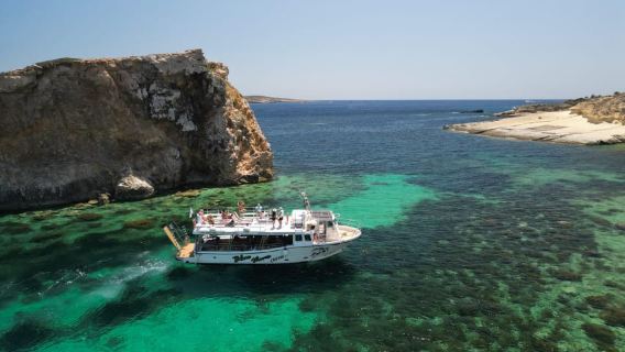 Comino Blue Lagoon & Crystal Lagoon - 3 Bay Cruise