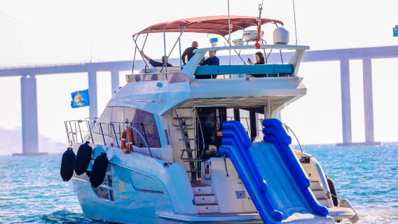 【惠州遊艇出海】惠州合正東部灣68英尺歡樂一號飛橋豪華遊艇包船出海