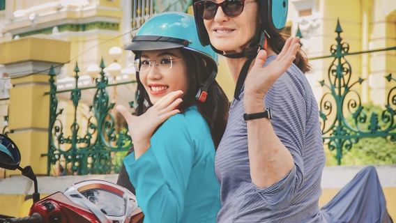 Street Food & Sightseeing on Scooter Tour in Ho Chi Minh City | Female Rider Optional