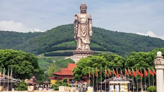 Wuxi Lingshan Giant Buddha + Yuantouzhu + Taihu Lake Private private charter one-day tour | Depart from Shanghai | T