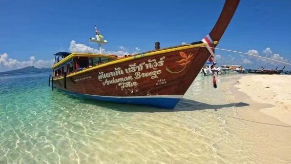 From Krabi: Ko Hong + Ko Lao La Ding + Ko Poda|Longtail boat/speedboat snorkeling island hopping tour