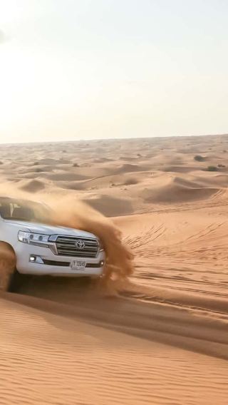 Doha Desert Safari and Khor Al Udaid Half-Day Tour [Pickup/Camel Ride/Sandboarding/Khor Al Udaid Sightseeing]