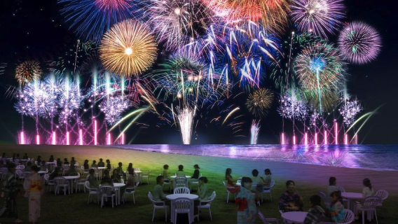 Festival dei fuochi d'artificio sul mare del Giappone & tour di un giorno del Festival delle mille barche