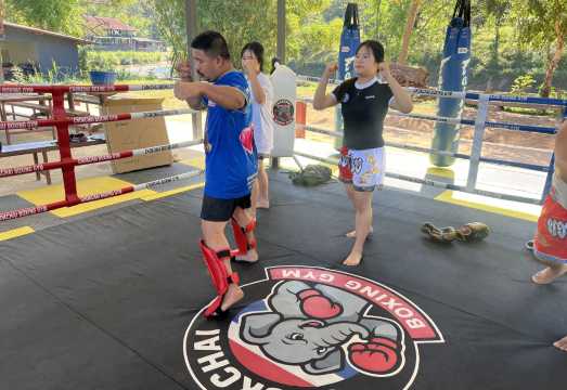 Muay Thai At Chokchai Elephant Camp