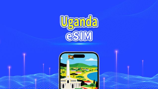 Uganda eSIM | 4G | Tages-/Gesamt-Datenpaket | 1–30 Tage | 24-Stunden-Abrechnung | QR-Code