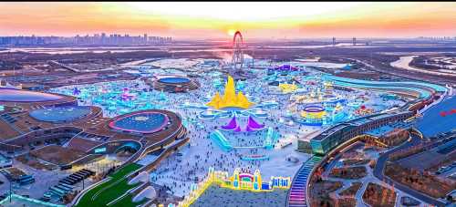哈爾濱冰雪大世界+東北虎林園+中央大街 純玩一日遊 門票自費