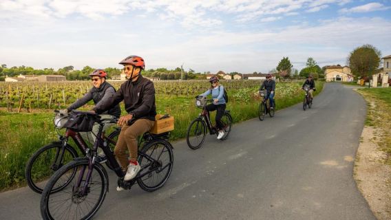 Tour del vino in e-bike a Saint-Emilion