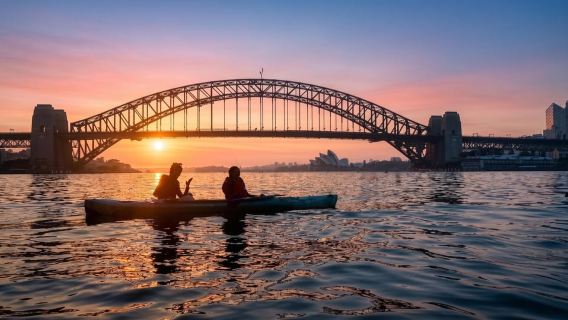 Sydney Sunrise Small-Group Kayak Tour, Harbour Bridge Views