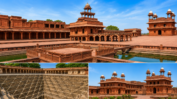 Transfer Agra to Jaipur or Jaipur to Agra Via Fatehpur Sikri & Stepwell (Chand Baori)