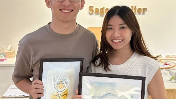 Taller de acuarela Sage Artelier en Singapur | Enseñanza de dos técnicas