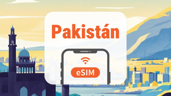 Pakistán eSIM | Apps de IA y TikTok | 1–30 Días | Código QR