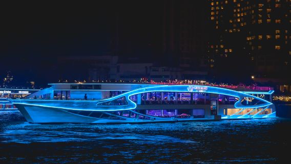Bangkok cena sulla crociera Super Galaxy (crociera sul fiume Chao Phraya + navigazione tra le luci + cena a buffet)