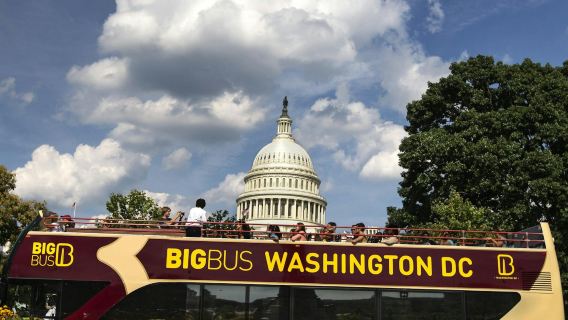Big Bus Washington D.C.: Sonnenuntergangs-Bustour, geführter Stadtrundgang + Audioguide