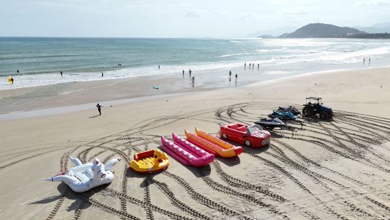 萬寧出海-【雙島浮潛】加井島/洲仔島浮潛不限時+水上電單車/香蕉船來回+沙灘趴板滑浪+隨定隨玩/提前與客服聯繫