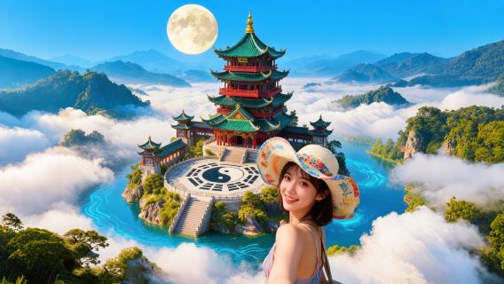 品質遊·都江堰+青城山可選6人團藍眼淚●川劇演出●贈景區掛件