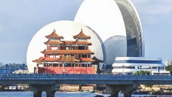 珠海港珠澳大橋一日遊|日月貝+漁女雕像+景山公園+情侶路