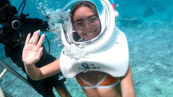 Pengalaman Menyelam Helmet SeaTrek di Pusat Bandar Cozumel