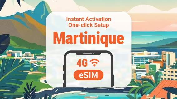Martinique eSIM | Supports ChatGPT & TikTok | 1–30 Days | Instant QR