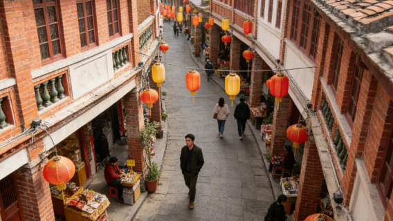Paseo por la ciudad antigua + Exploración gastronómica|||Zhangzhou - Templo de Confucio - Calle de Comida Callejera